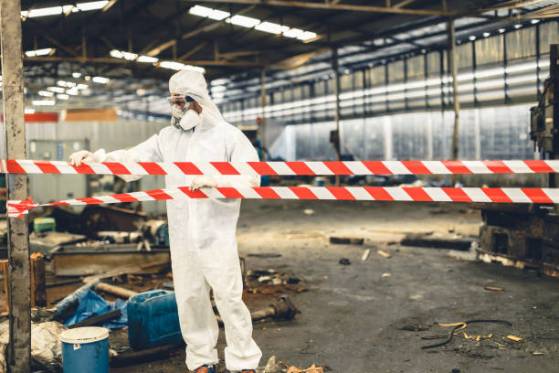 Professional Crime Scene Cleanup technician working in White Plains, MD